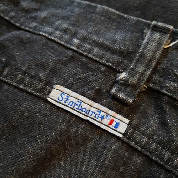 Vintage Starboard Dungaree charcoal denim skirt - Picture 6 of 10